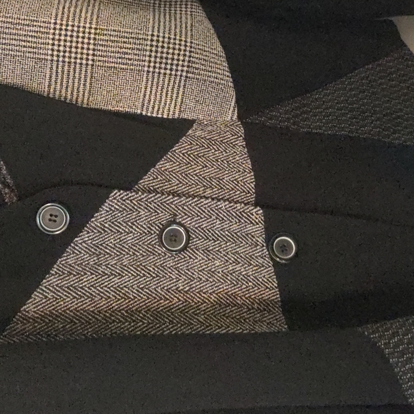 Dress Barn, Black and Gray Suit Jacket, No Size on Tag - Picture 6 of 17